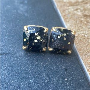 Black and gold Kate Spade earrings